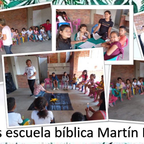 Bibelunterricht in der Missionsstation Martin Lutero